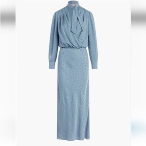 Favorite Daughter NWT The Joan Dress Blue Polka Dot Long Sleeve Sz X Small